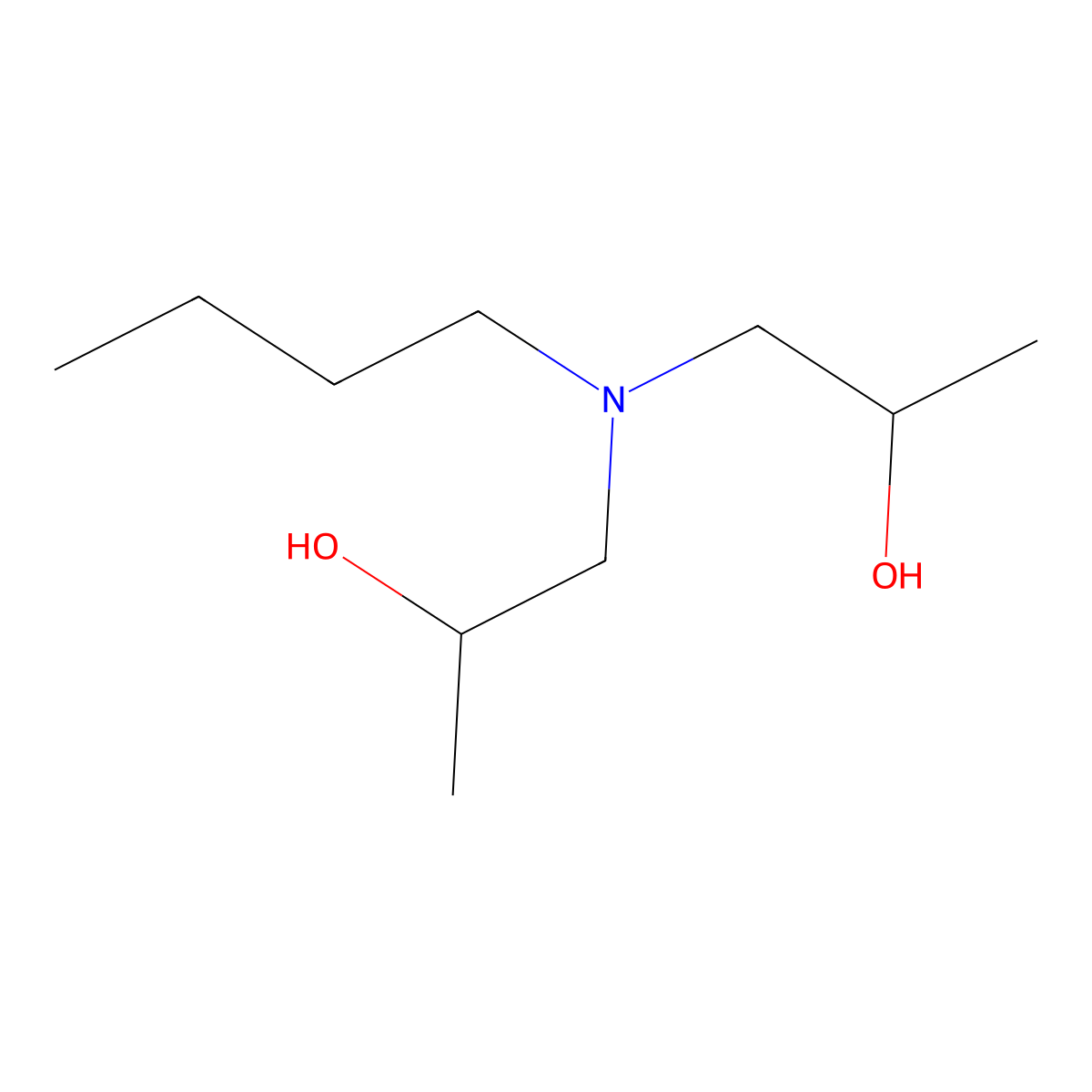 1-[Butyl(2-hydroxypropyl)amino]propan-2-ol molecular structure, CAS 4402-34-0