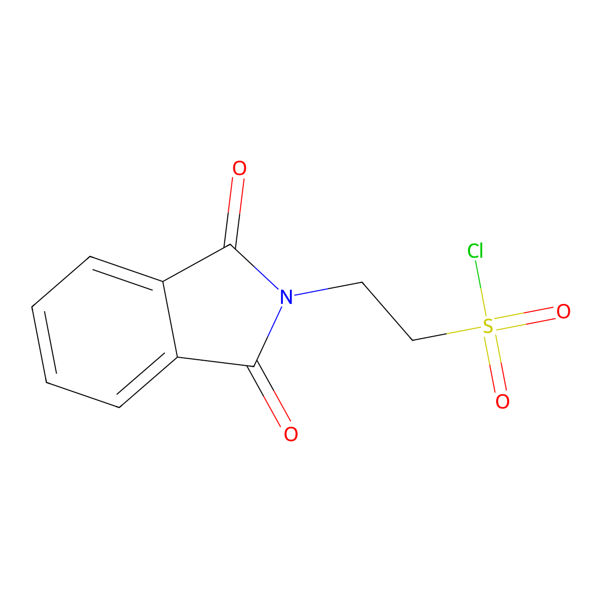 2-Phthalimidoethanesulfonyl chloride molecular structure, CAS 4403-36-5