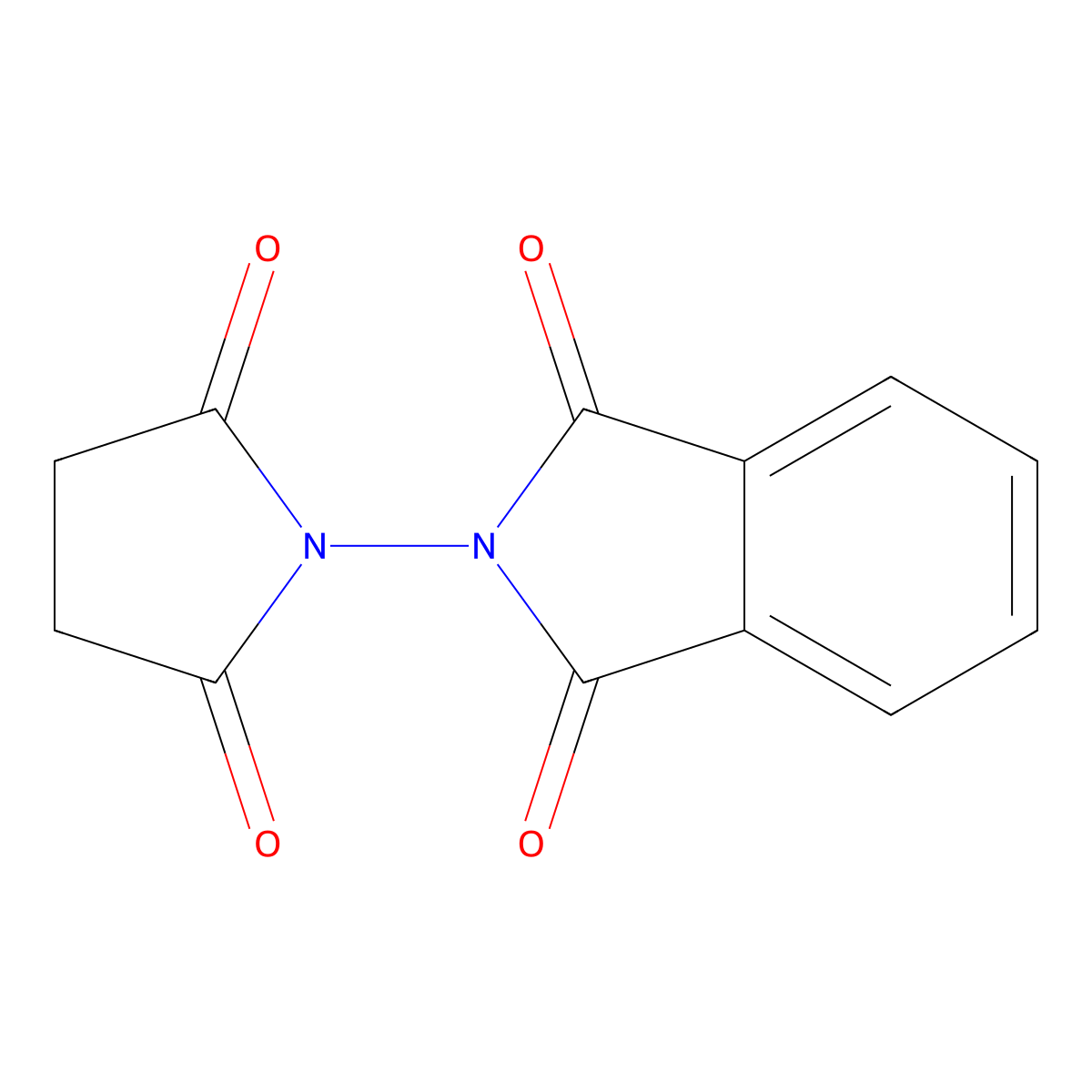 2-(2,5-Dioxopyrrolidin-1-yl)isoindole-1,3-dione molecular structure, CAS 4403-40-1