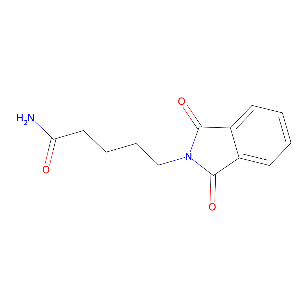 5-(1,3-dioxo-2,3-dihydro-1H-isoindol-2-yl)pentanamide molecular structure, CAS 4403-43-4