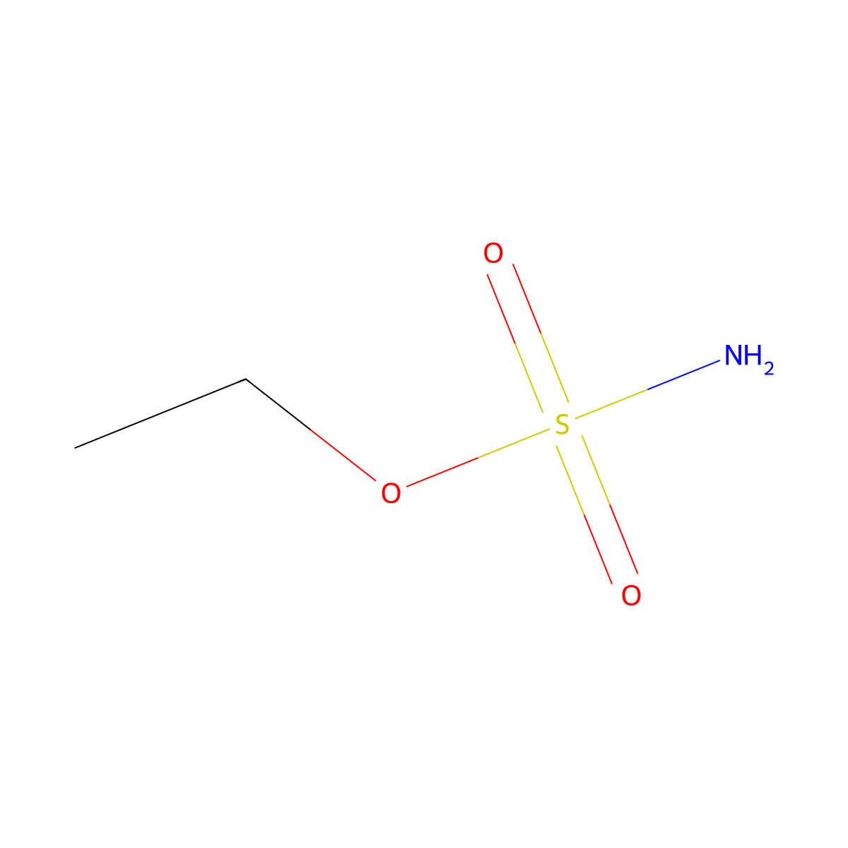 Sulfamic acid, ethyl ester molecular structure, CAS 4403-49-0