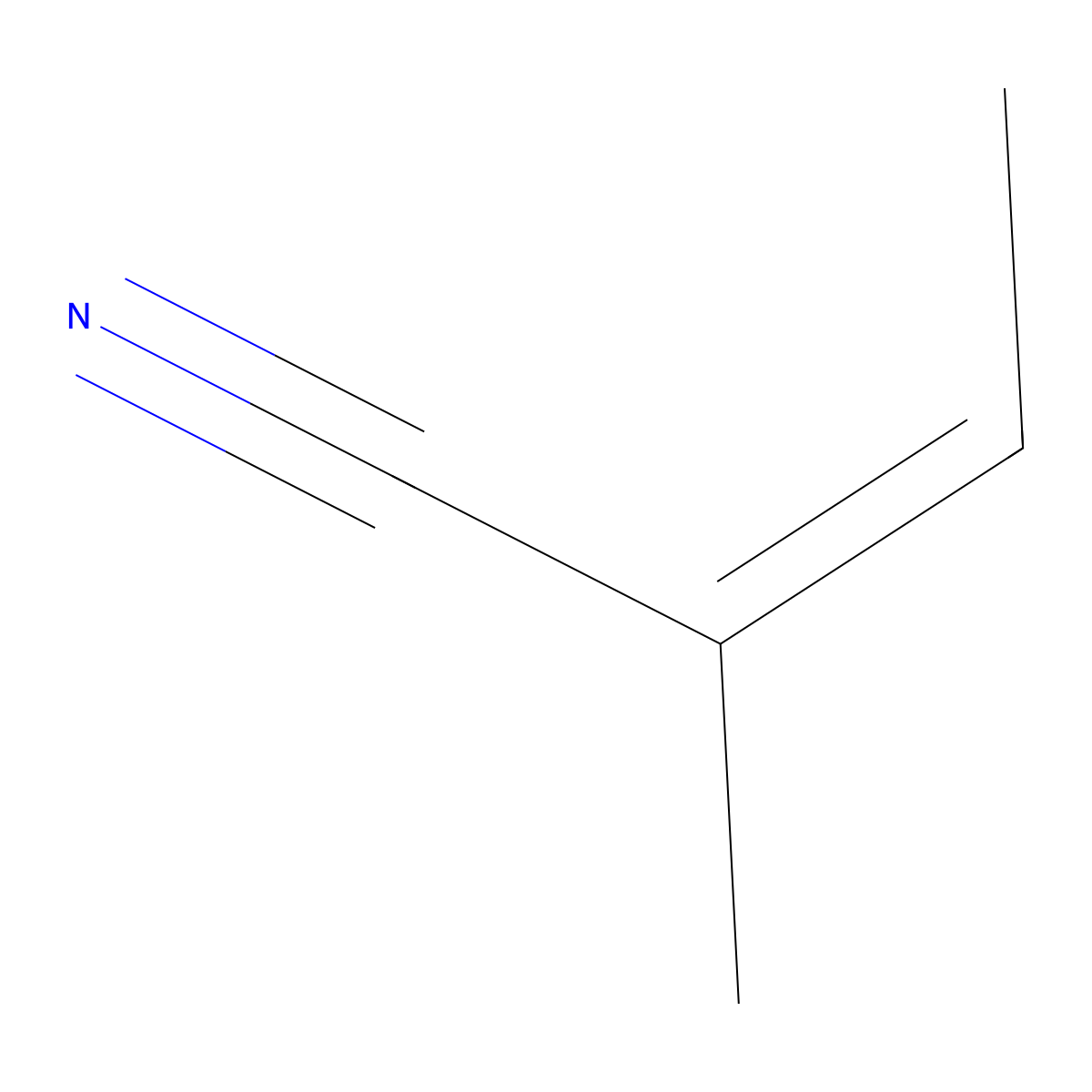 2-Methyl-2-butenenitrile molecular structure, CAS 4403-61-6