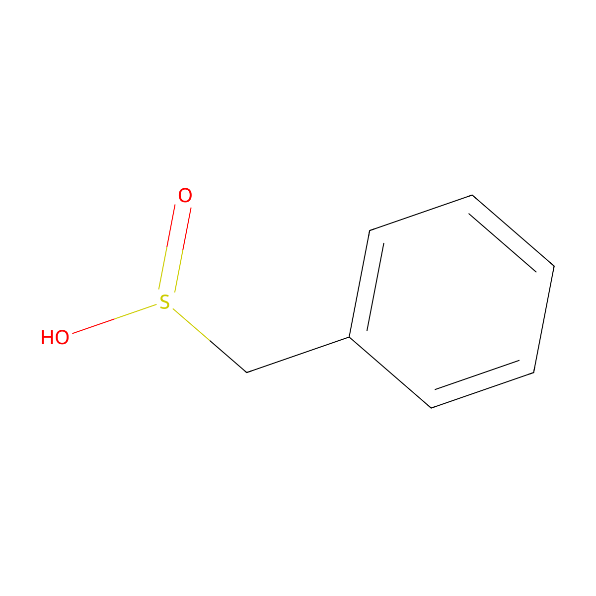Phenylmethanesulfinic acid molecular structure, CAS 4403-73-0