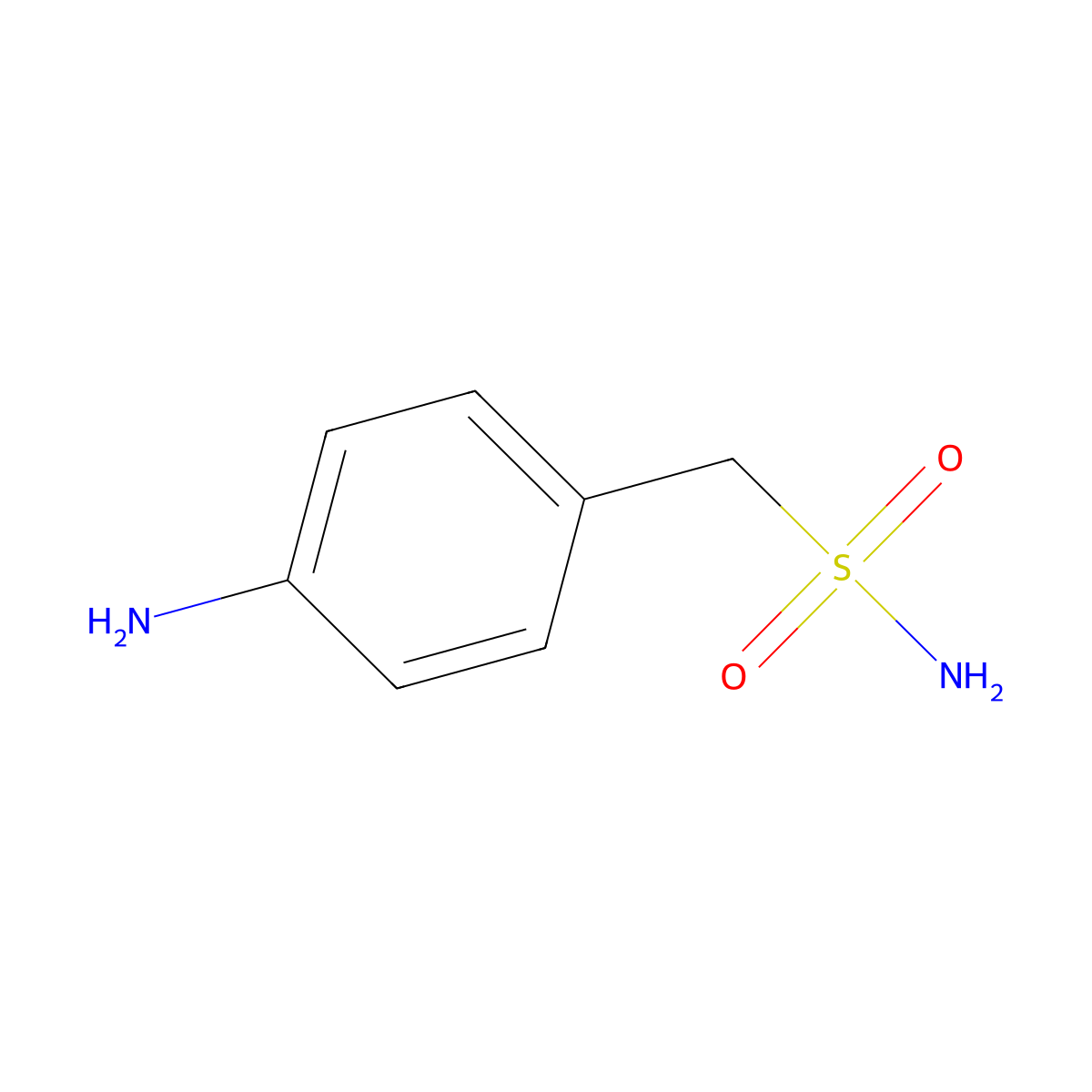 1-(4-Aminophenyl)methanesulfonamide molecular structure, CAS 4403-84-3