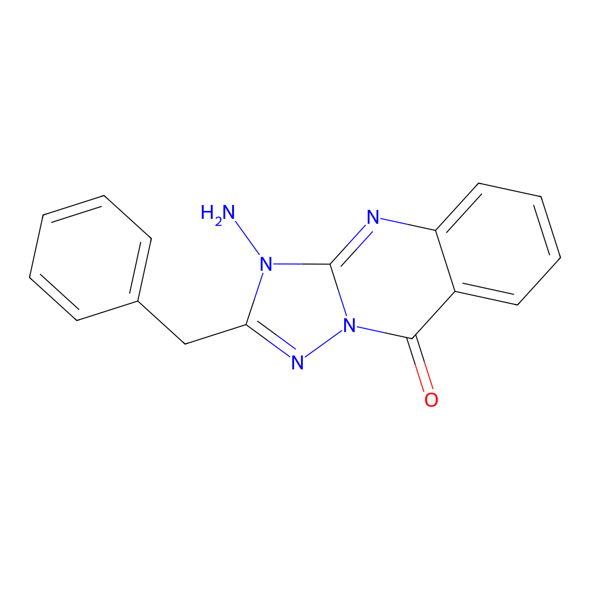 3-amino-2-benzyl-[1,2,4]triazolo[5,1-b]quinazolin-9(3H)-one molecular structure, CAS 440322-90-7