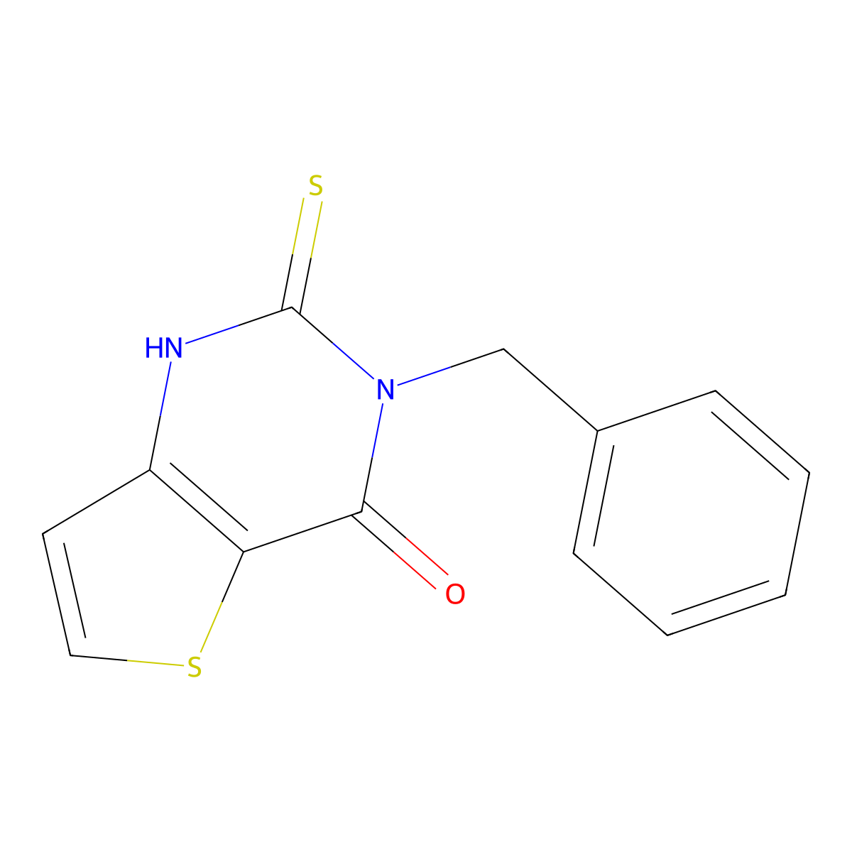 3-benzyl-2-sulfanyl-3H,4H-thieno[3,2-d]pyrimidin-4-one molecular structure, CAS 440323-55-7