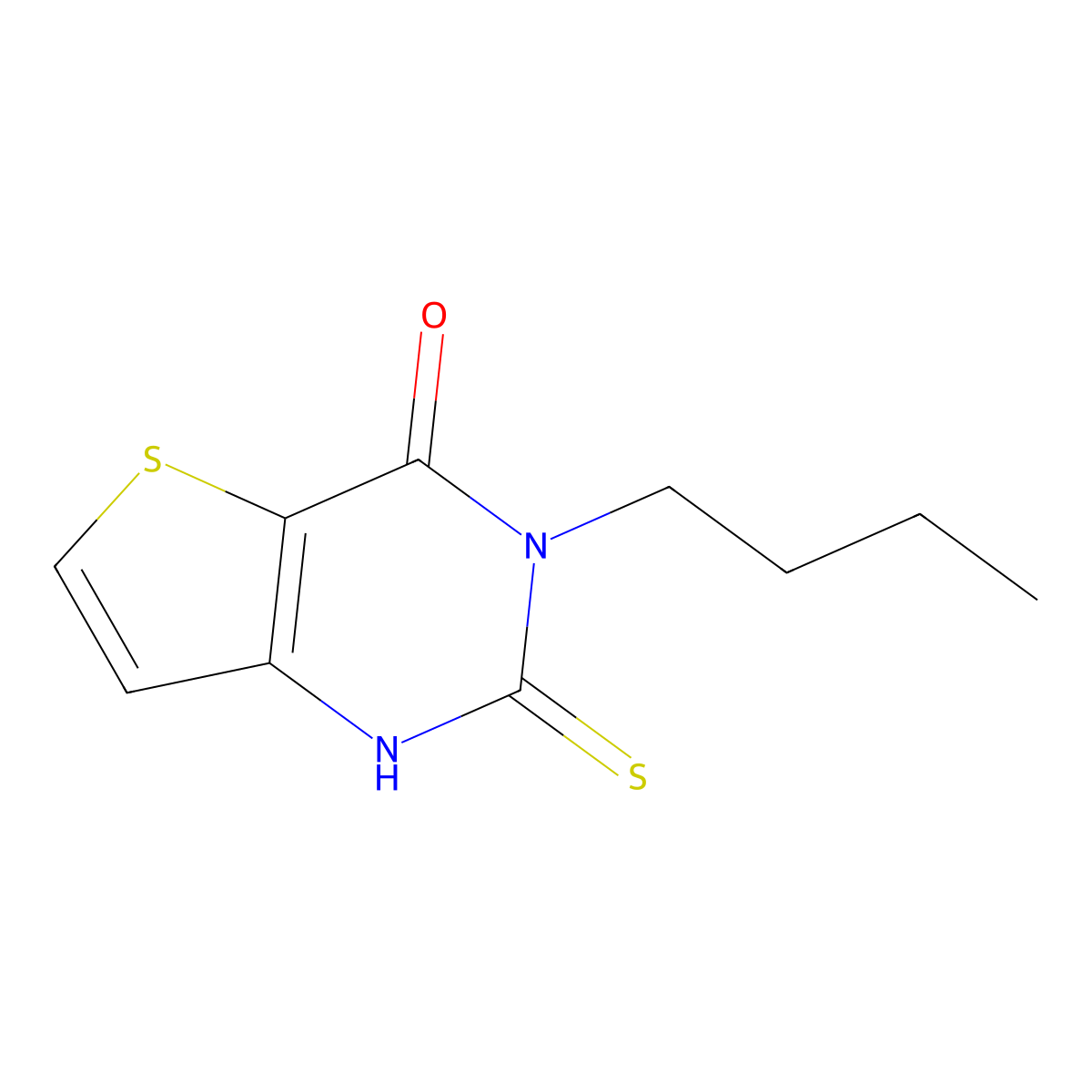 3-butyl-2-thioxo-2,3-dihydrothieno[3,2-d]pyrimidin-4(1H)-one molecular structure, CAS 440328-69-8