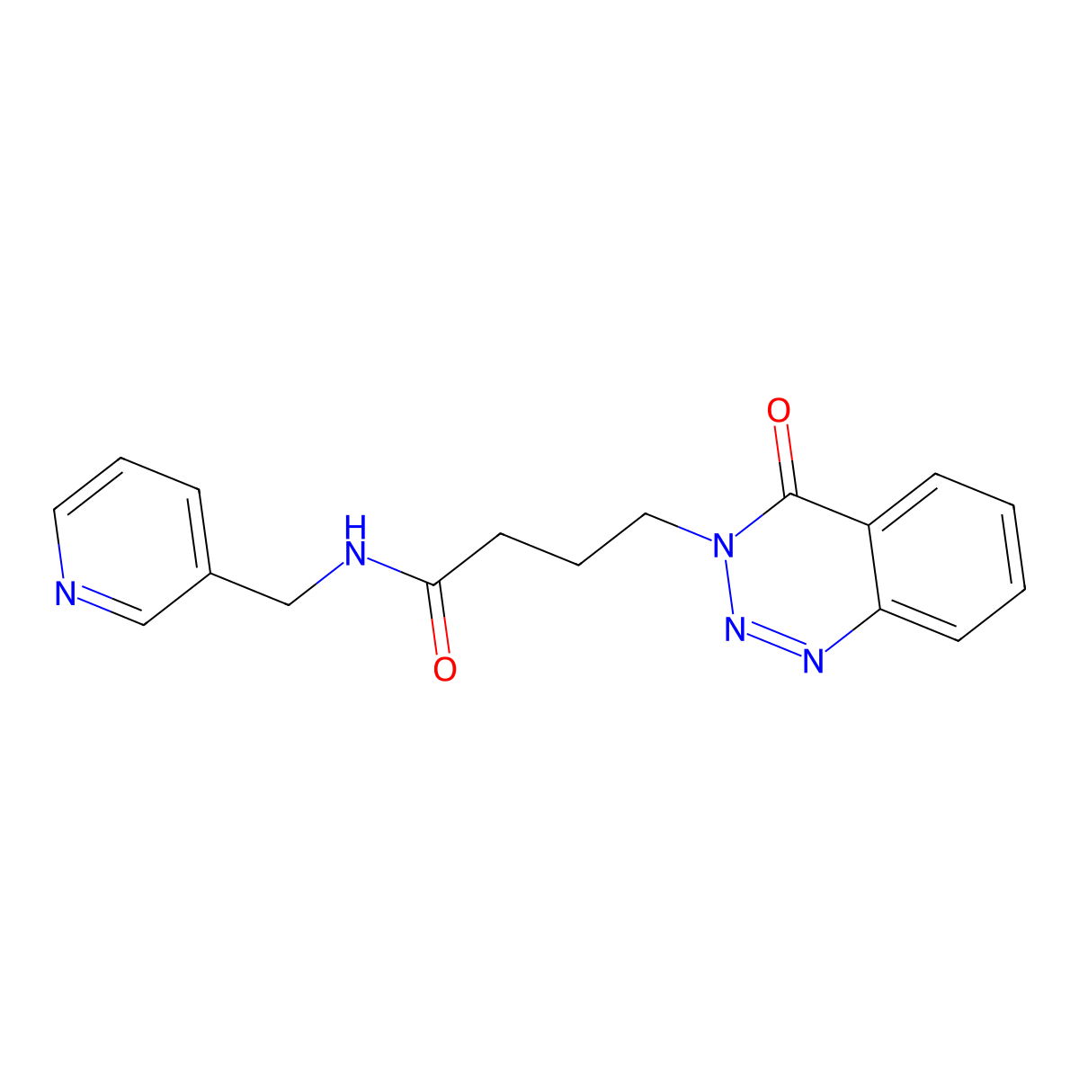 4-[4-oxo-1,2,3-benzotriazin-3(4H)-yl]-N~1~-(3-pyridylmethyl)butanamide molecular structure, CAS 440331-21-5