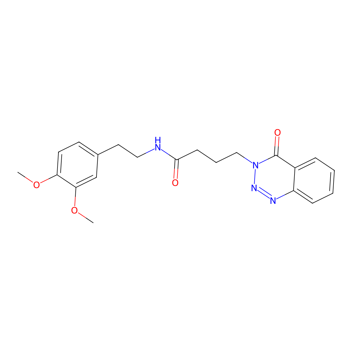 N-(3,4-dimethoxyphenethyl)-4-(4-oxobenzo[d][1,2,3]triazin-3(4H)-yl)butanamide molecular structure, CAS 440331-25-9