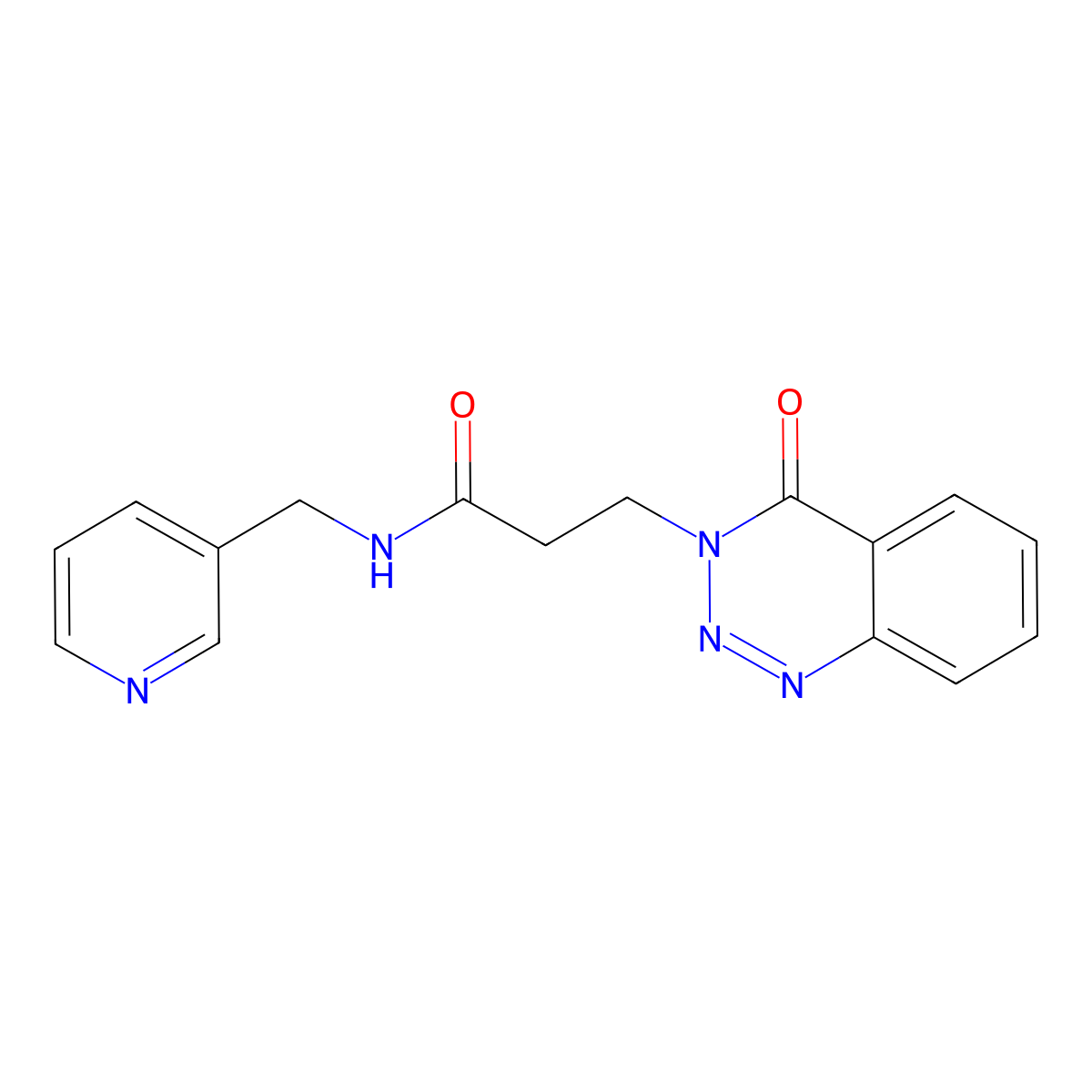 3-(4-oxobenzo[d][1,2,3]triazin-3(4H)-yl)-N-(pyridin-3-ylmethyl)propanamide molecular structure, CAS 440331-60-2