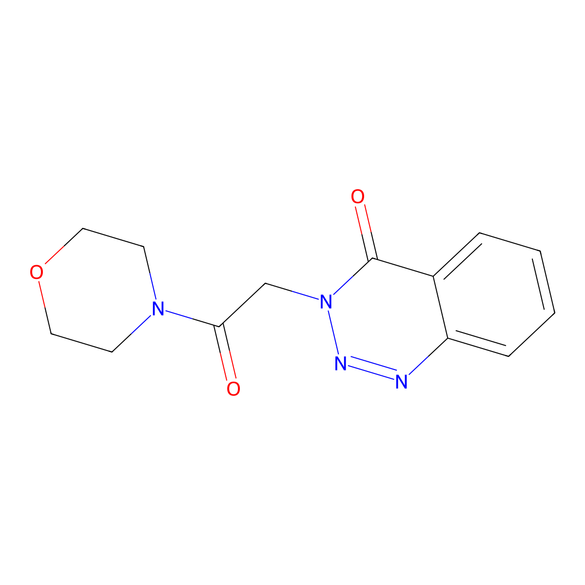 3-(2-Morpholin-4-yl-2-oxoethyl)-1,2,3-benzotriazin-4-one molecular structure, CAS 440332-10-5