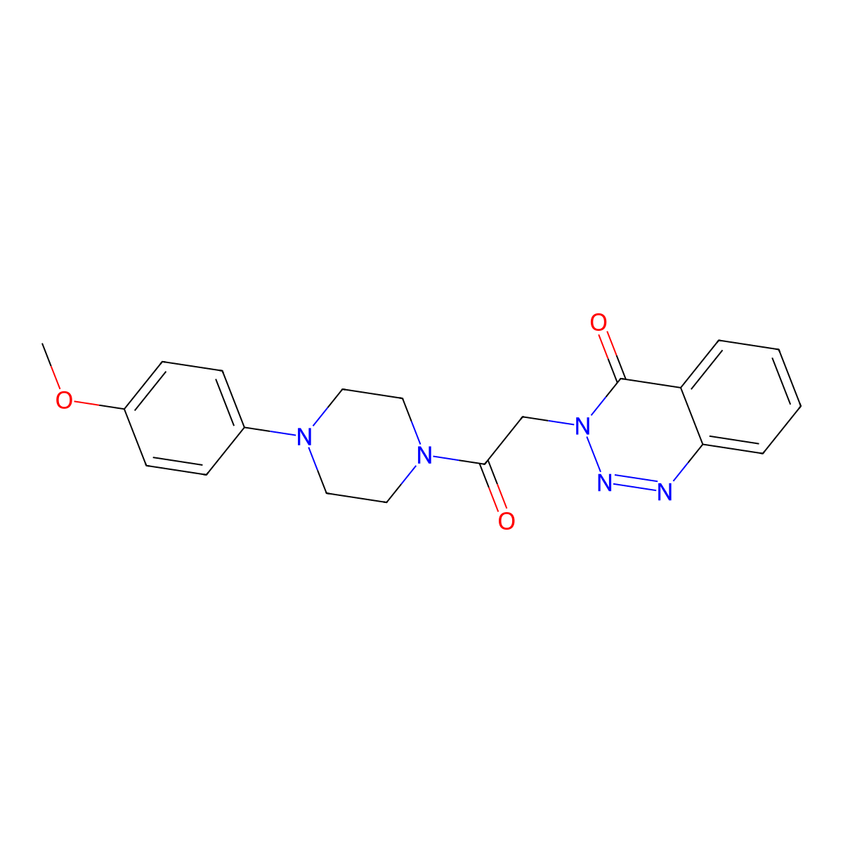 3-(2-(4-(4-methoxyphenyl)piperazin-1-yl)-2-oxoethyl)benzo[d][1,2,3]triazin-4(3H)-one molecular structure, CAS 440332-25-2