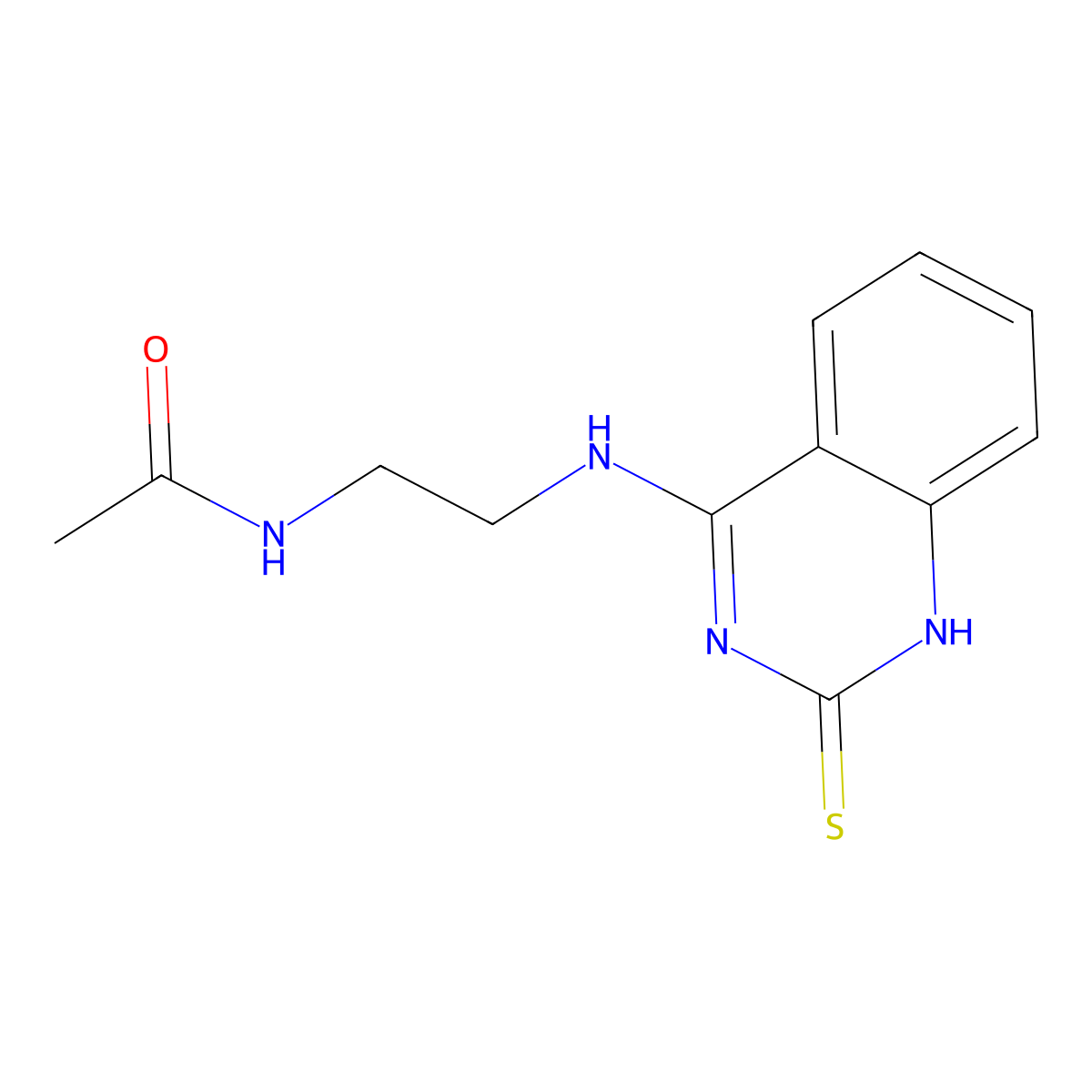 N-[2-[(2-sulfanylidene-1H-quinazolin-4-yl)amino]ethyl]acetamide molecular structure, CAS 440332-72-9