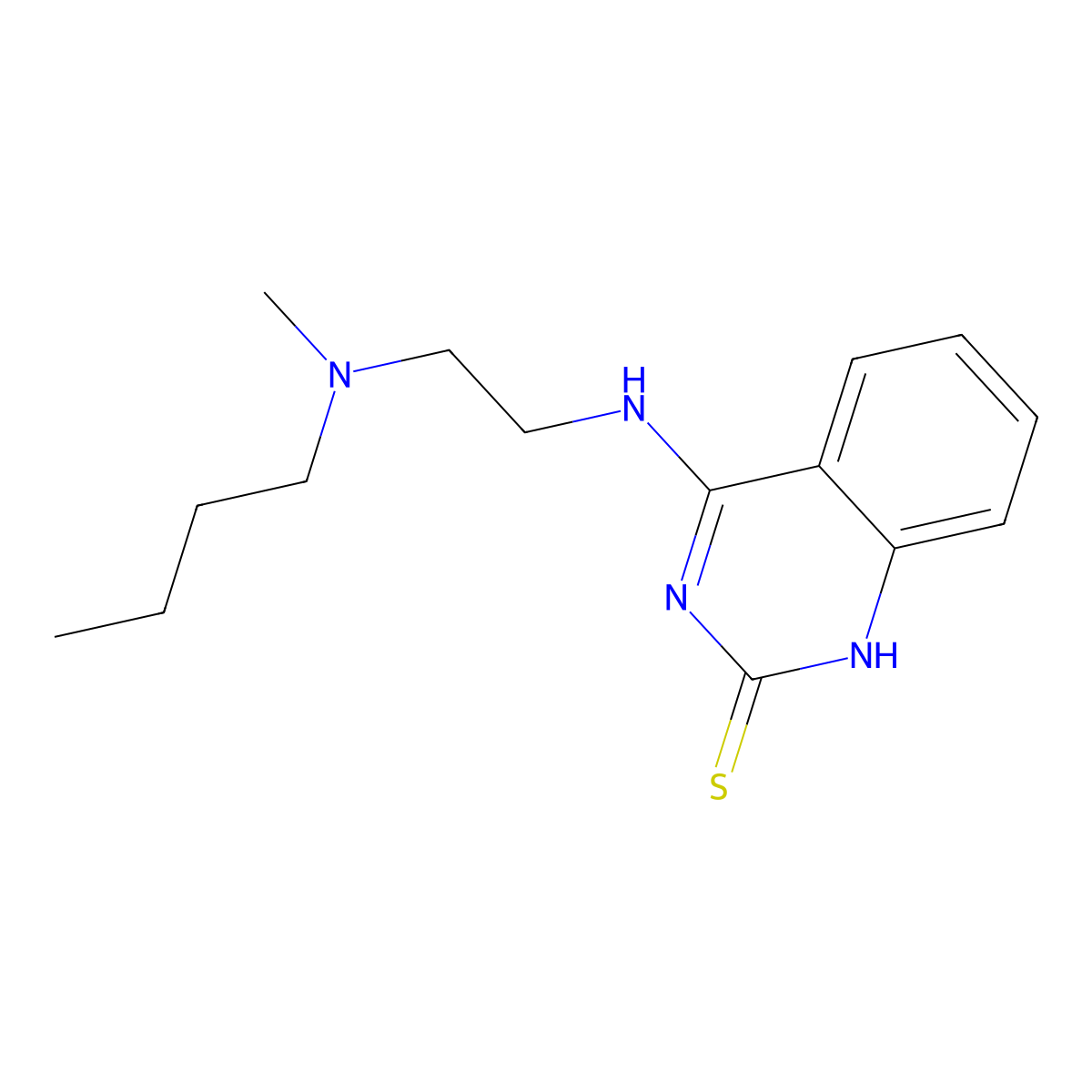 4-((2-(butyl(methyl)amino)ethyl)amino)quinazoline-2(1H)-thione molecular structure, CAS 440334-07-6