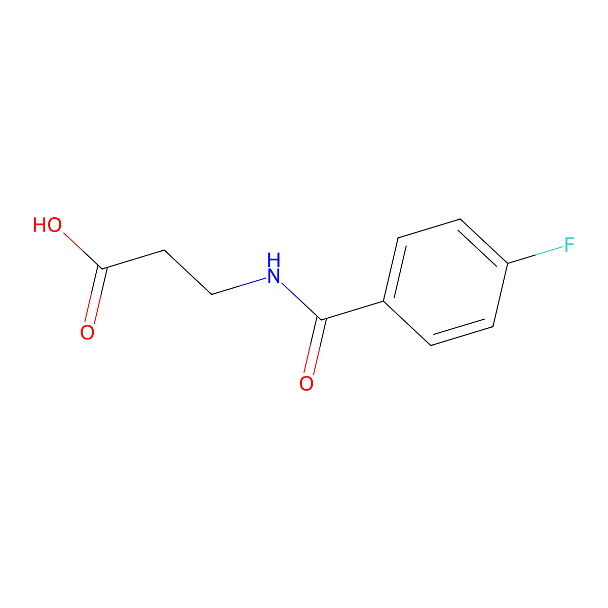 3-((4-Fluorophenyl)formamido)propanoic acid molecular structure, CAS 440341-64-0