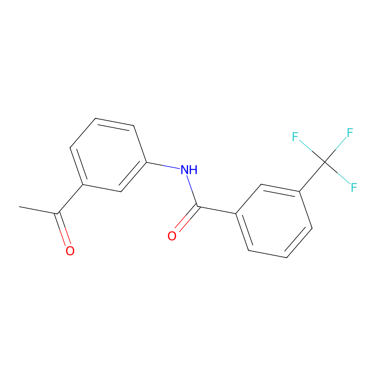 N-(3-acetylphenyl)-3-(trifluoromethyl)benzamide molecular structure, CAS 440348-37-8