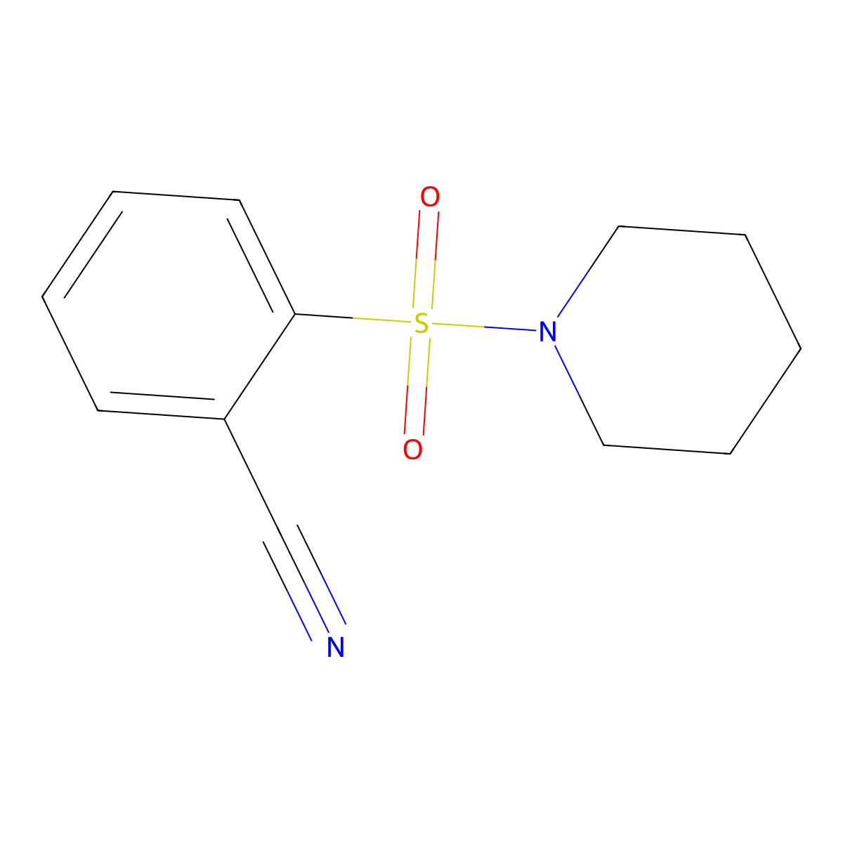2-(Piperidine-1-sulfonyl)benzonitrile molecular structure, CAS 440353-70-8