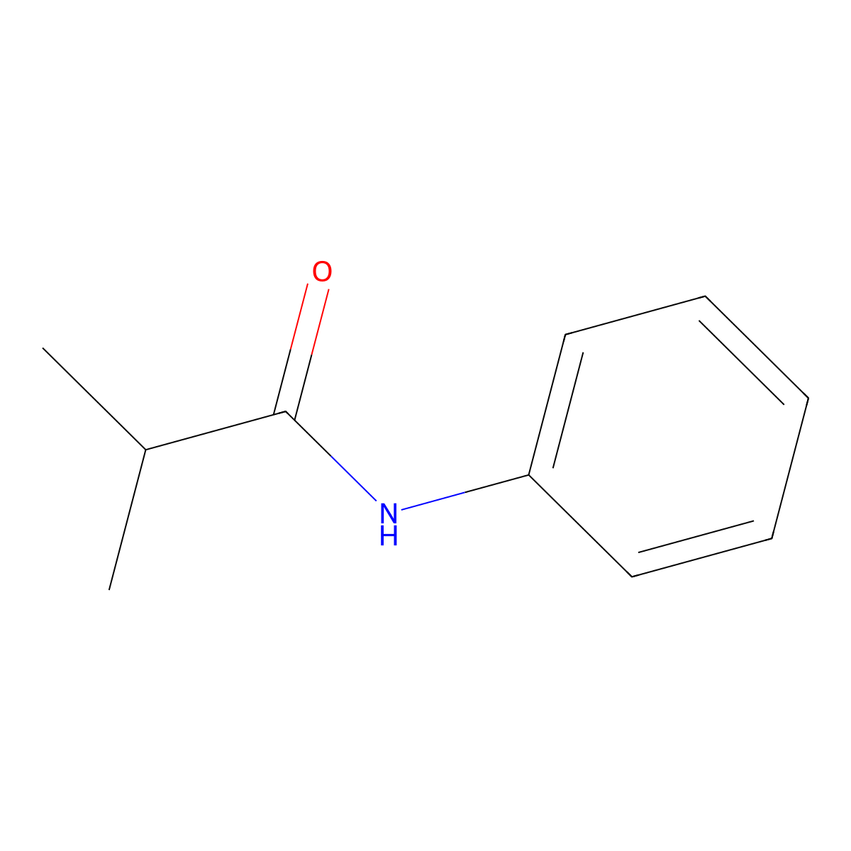 Isobutyranilide molecular structure, CAS 4406-41-1
