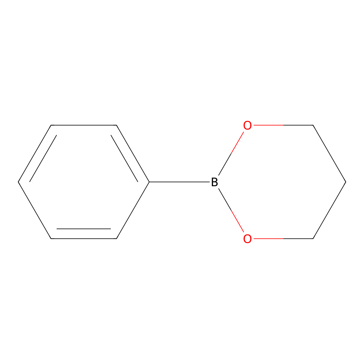 Phenylboronic acid 1,3-propanediol ester molecular structure, CAS 4406-77-3