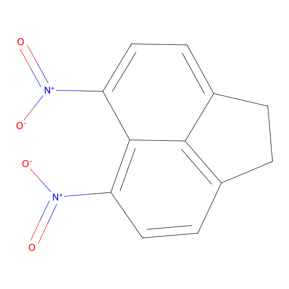 5,6-Dinitroacenaphthene molecular structure, CAS 4406-87-5