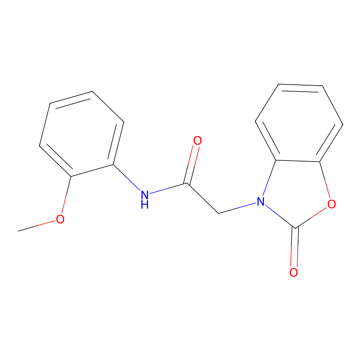 N-(2-methoxyphenyl)-2-(2-oxo-1,3-benzoxazol-3(2H)-yl)acetamide molecular structure, CAS 440660-79-7