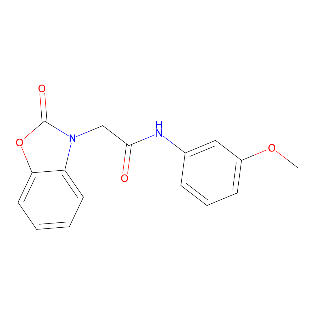 N-(3-methoxyphenyl)-2-(2-oxo-1,3-benzoxazol-3(2H)-yl)acetamide molecular structure, CAS 440660-80-0