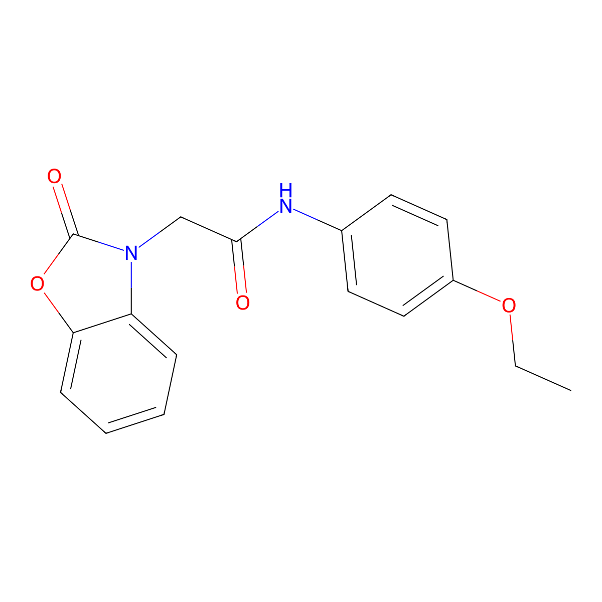 N-(4-ethoxyphenyl)-2-(2-oxo-1,3-benzoxazol-3-yl)acetamide molecular structure, CAS 440660-81-1