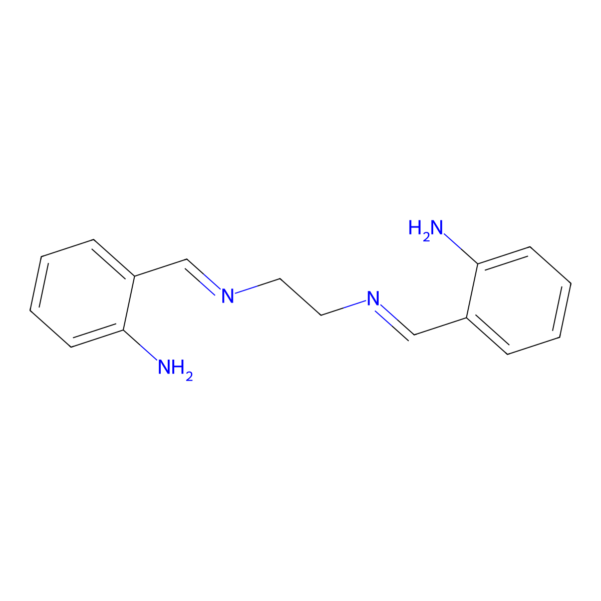 N,N'-Bis(2-aminobenzal)ethylenediamine molecular structure, CAS 4408-47-3