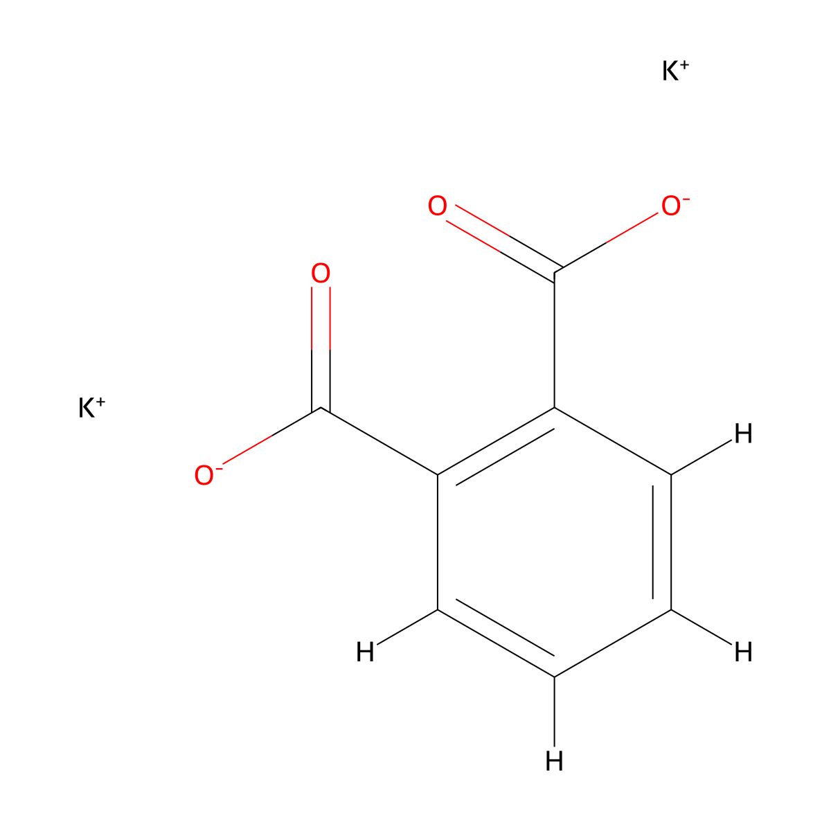 Phthalic acid, dipotassium salt molecular structure, CAS 4409-98-7