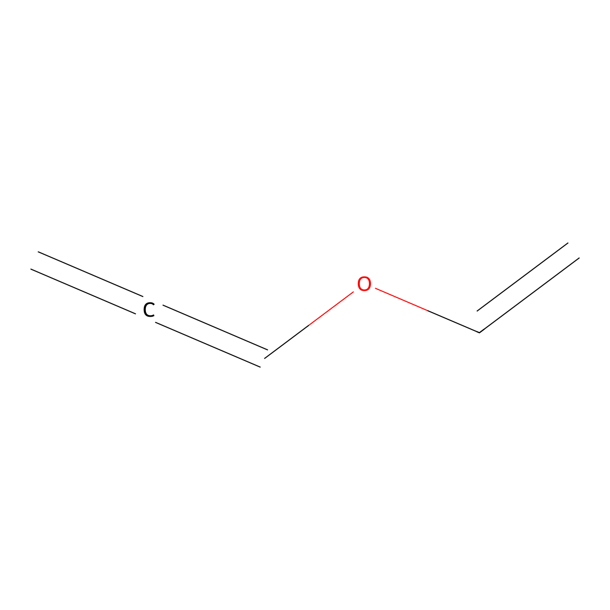Vinyl allenyl ether molecular structure, CAS 4409-99-8
