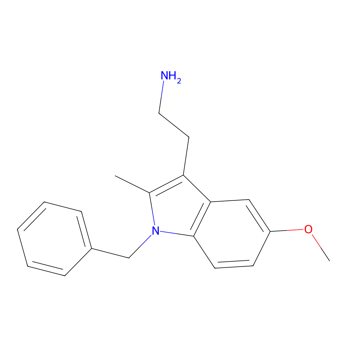 Benanserin molecular structure, CAS 441-91-8