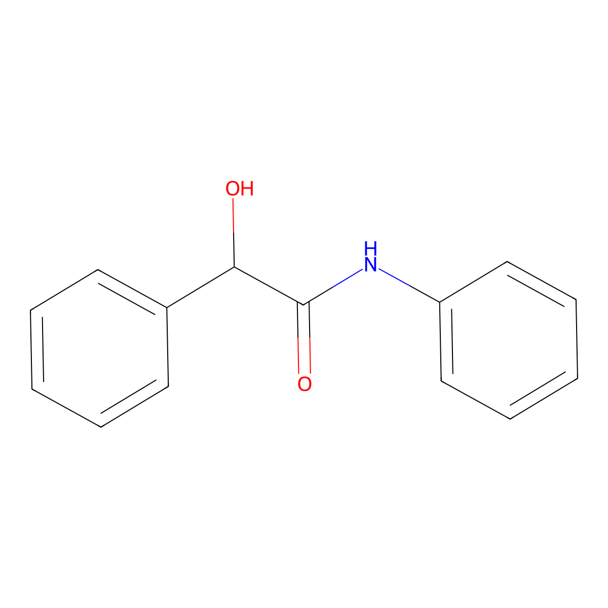 Mandelanilide molecular structure, CAS 4410-33-7