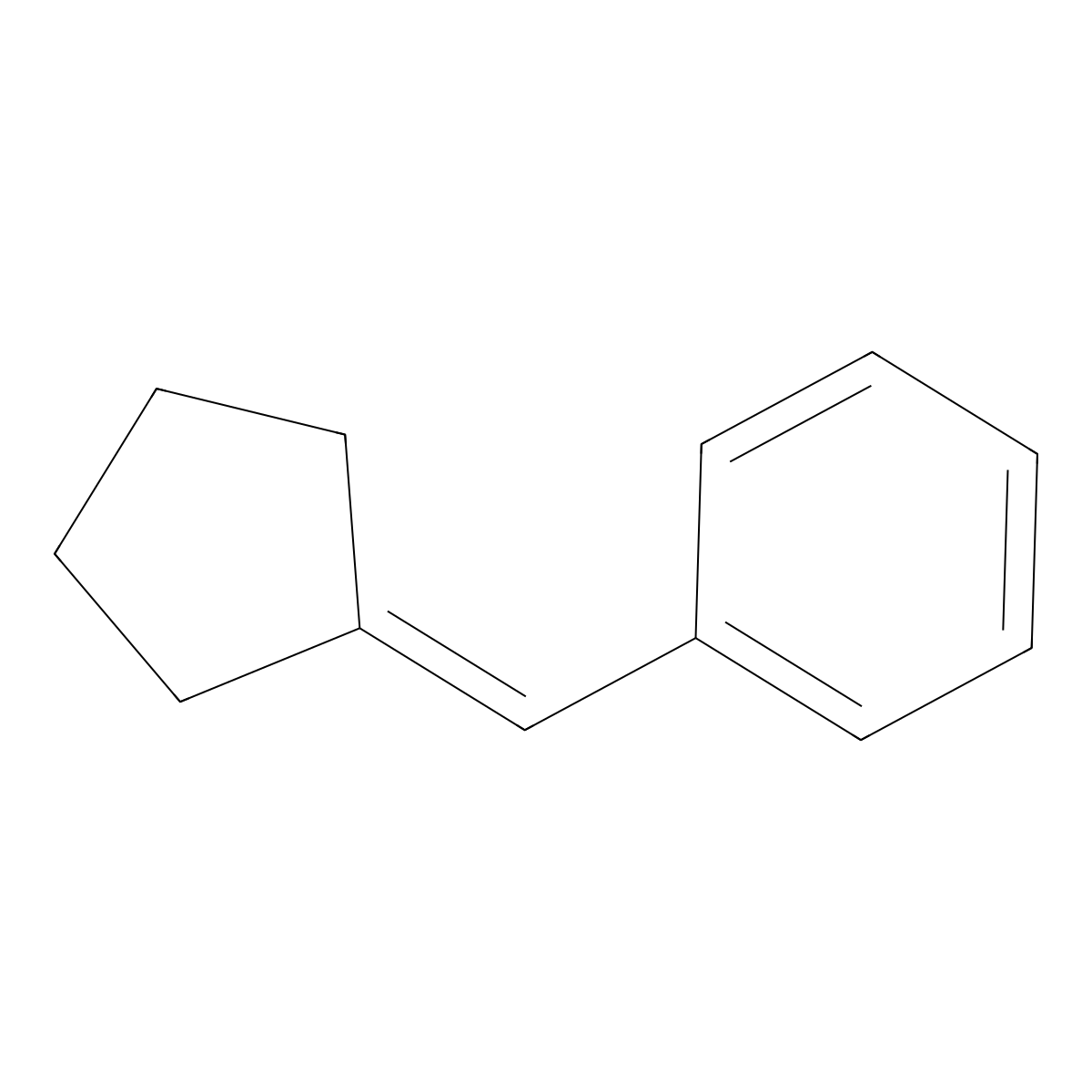 (Cyclopentylidenemethyl)benzene molecular structure, CAS 4410-77-9