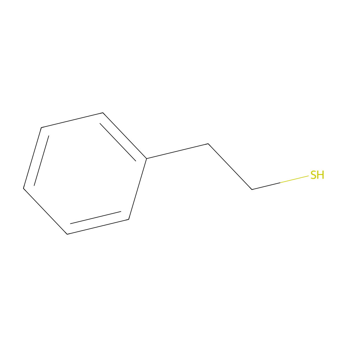 2-Phenylethanethiol molecular structure, CAS 4410-99-5