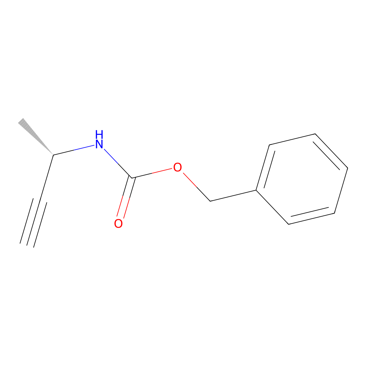 (S)-(1-Methyl-prop-2-ynyl)-carbamic acid benzyl ester molecular structure, CAS 441012-53-9