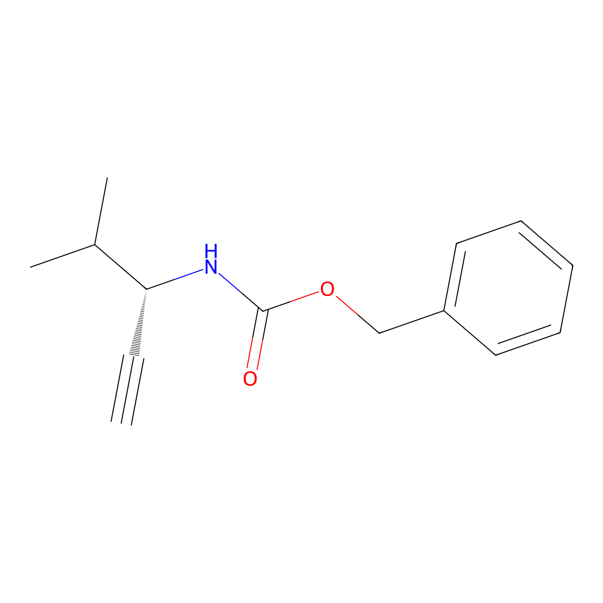 Benzyl N-[(3S)-4-methylpent-1-yn-3-yl]carbamate molecular structure, CAS 441012-54-0