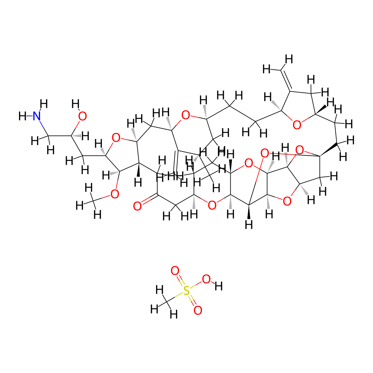 Eribulin Mesylate molecular structure, CAS 441045-17-6