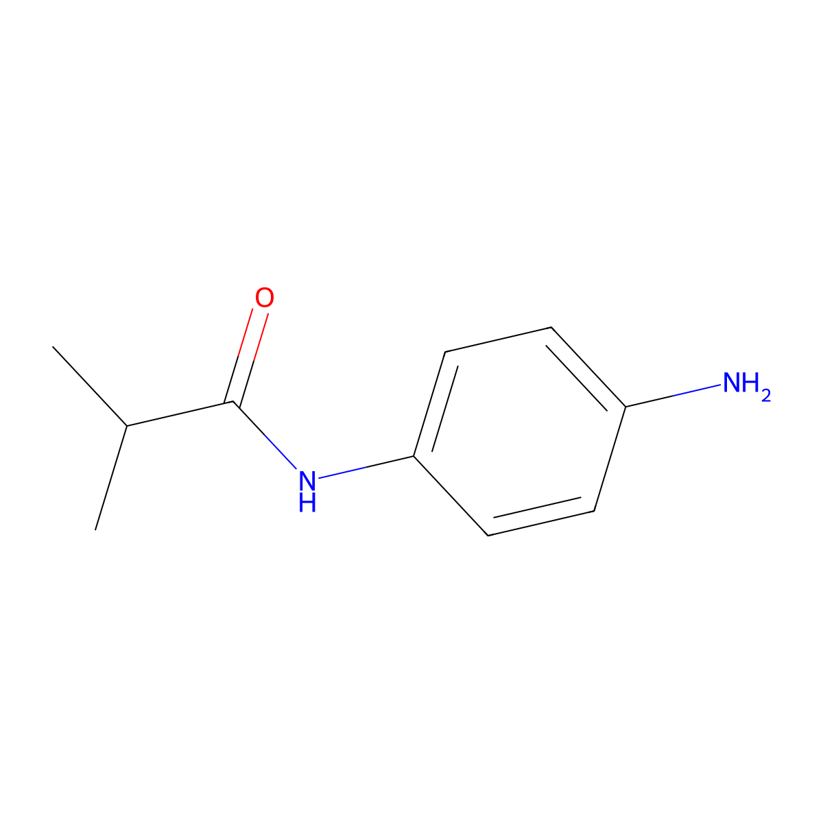 N-(4-aminophenyl)-2-methylpropanamide molecular structure, CAS 441053-25-4