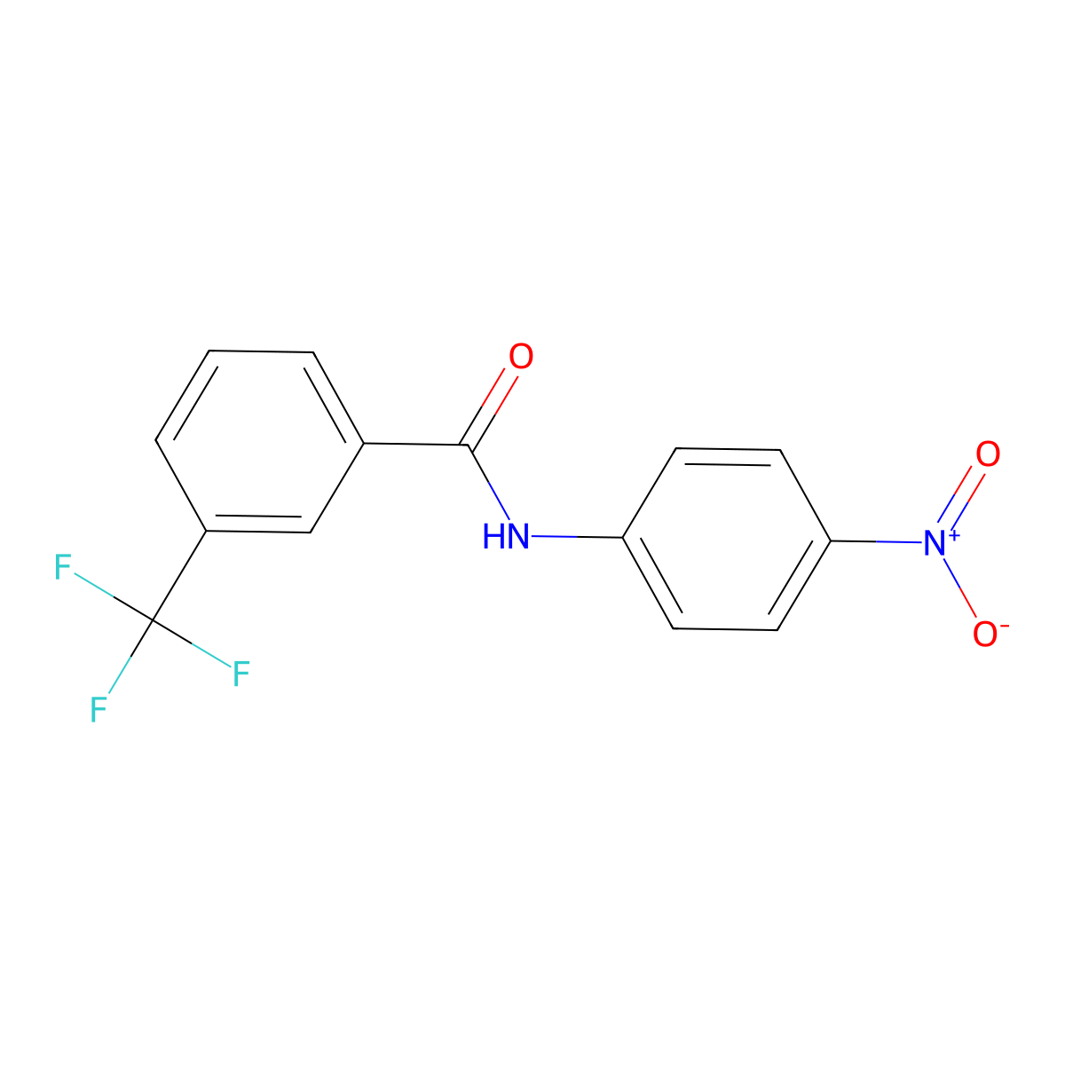 N-(4-nitrophenyl)-3-(trifluoromethyl)benzamide molecular structure, CAS 441053-37-8