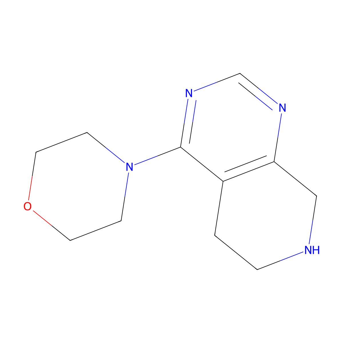 4-(Morpholin-4-yl)-5,6,7,8-tetrahydropyrido[3,4-d]pyrimidine molecular structure, CAS 441064-75-1