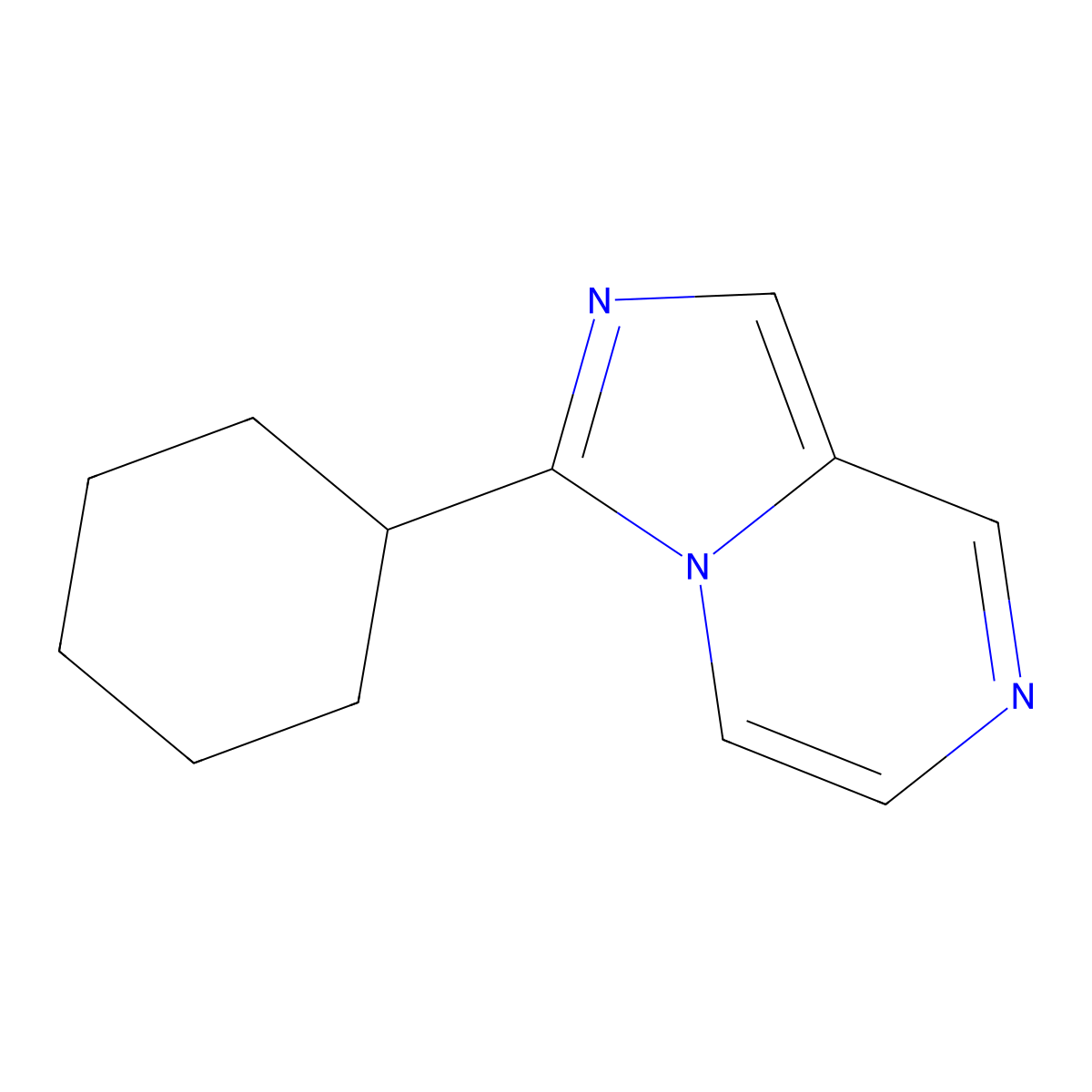 3-Cyclohexylimidazo[1,5-a]pyrazine molecular structure, CAS 441064-91-1