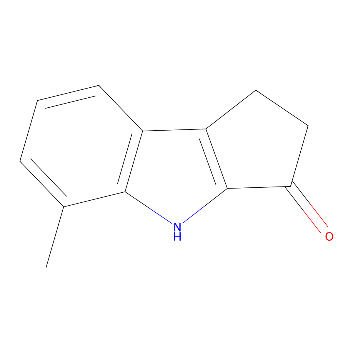5-methyl-1,2-dihydrocyclopenta[b]indol-3(4H)-one molecular structure, CAS 441067-86-3
