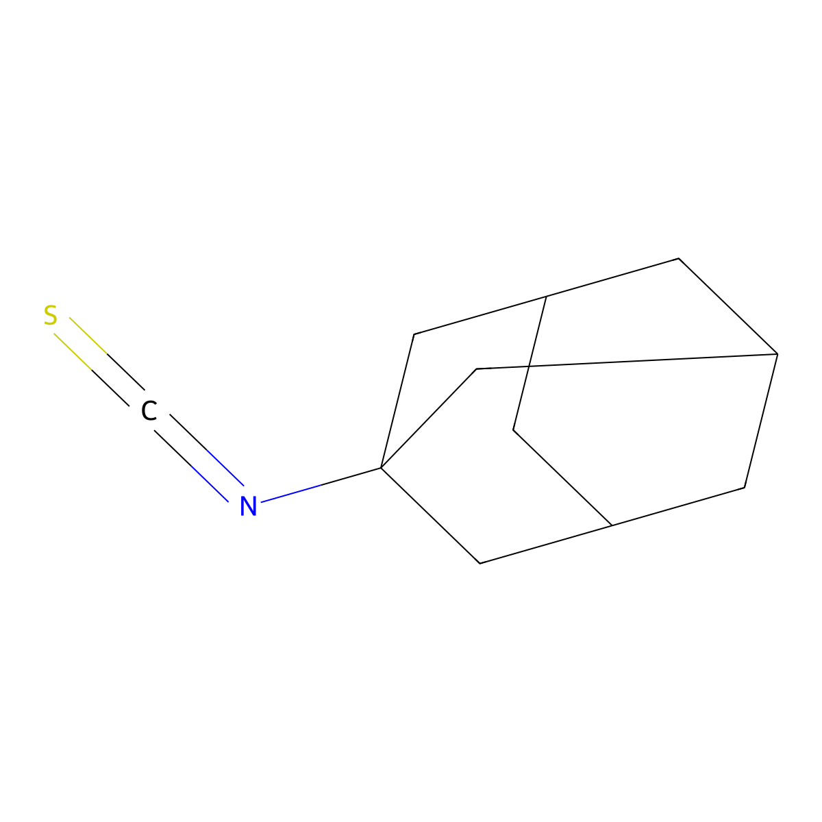 Adamantyl isothiocyanate molecular structure, CAS 4411-26-1