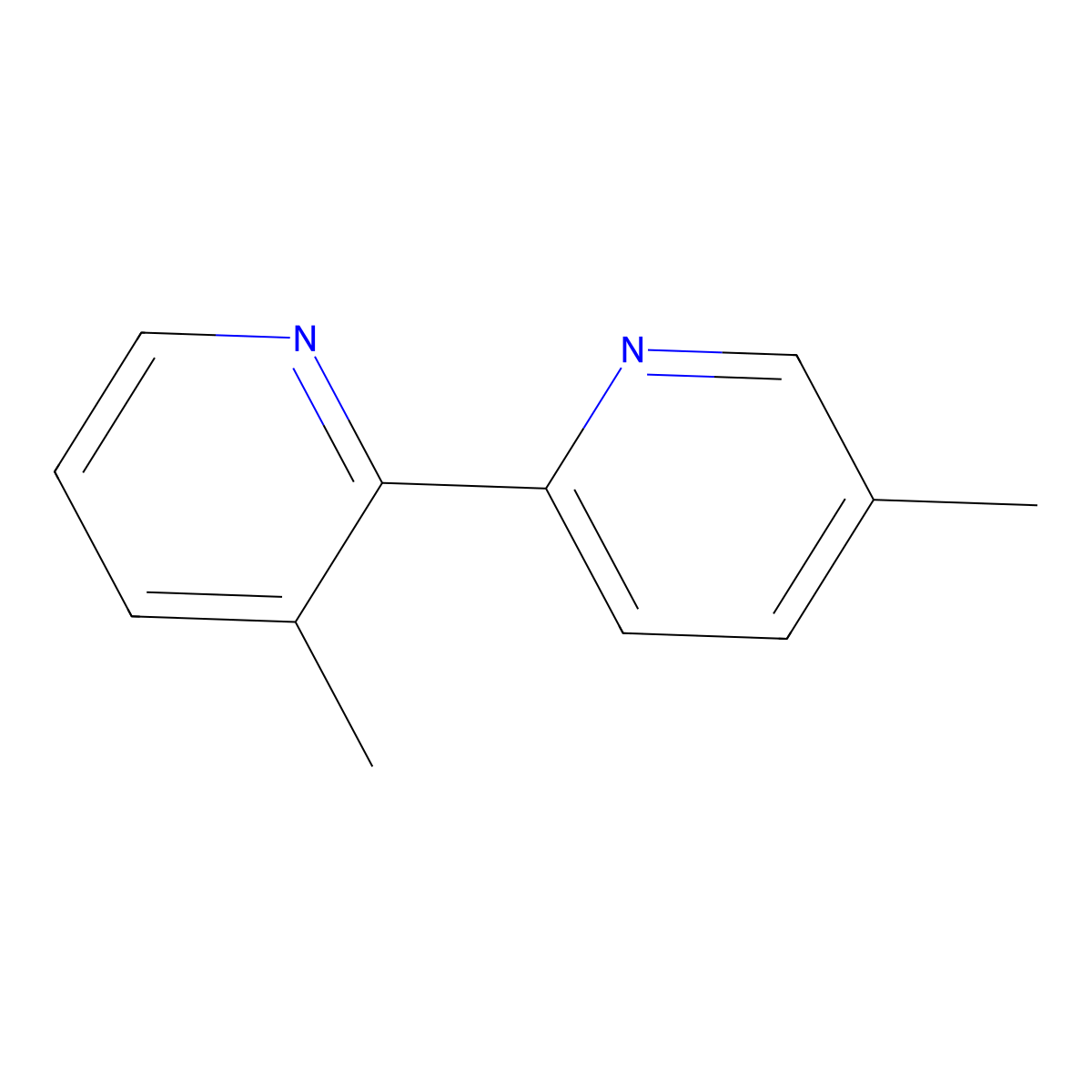 3,5'-Dimethyl-[2,2']bipyridinyl molecular structure, CAS 4411-79-4