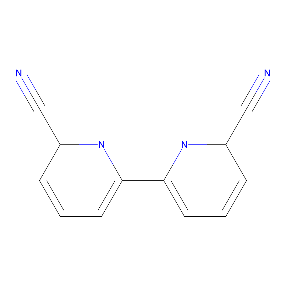 6,6'-Dicyano-2,2'-bipyridyl molecular structure, CAS 4411-83-0