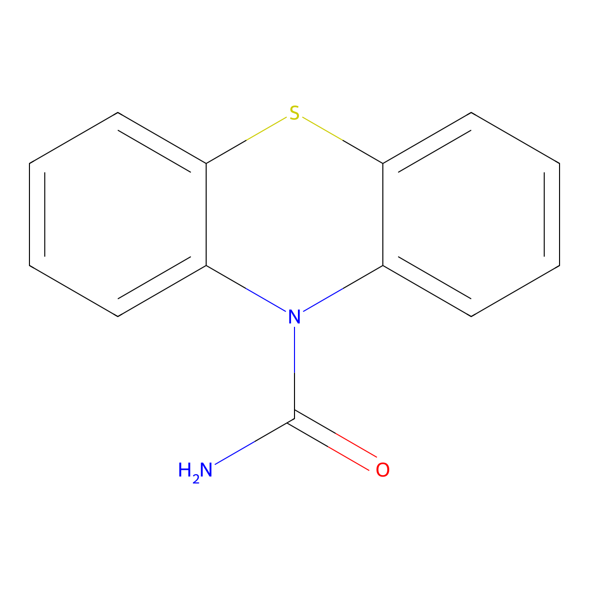 N-Phenothiazinecarboxamide molecular structure, CAS 4412-24-2