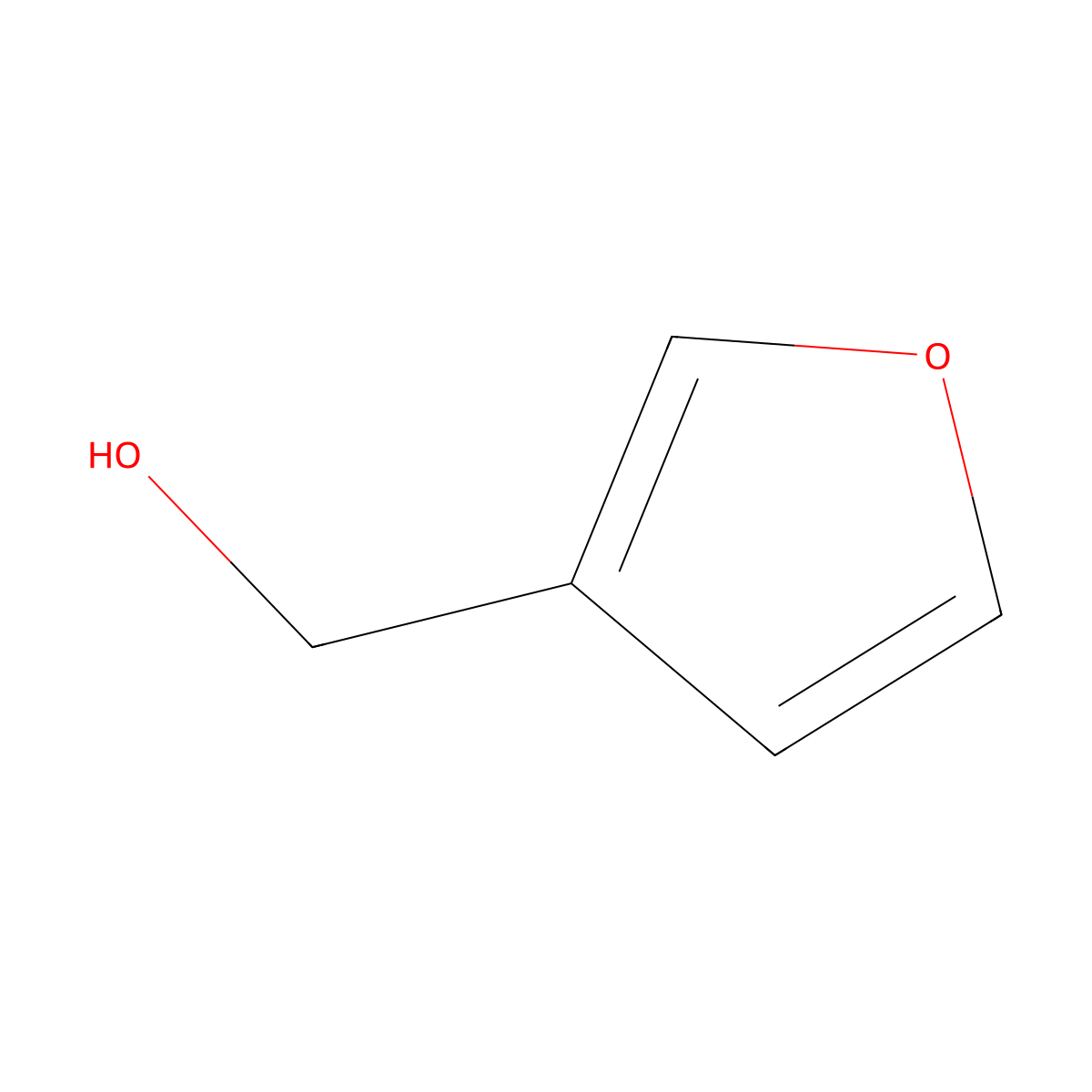 3-Furanmethanol molecular structure, CAS 4412-91-3
