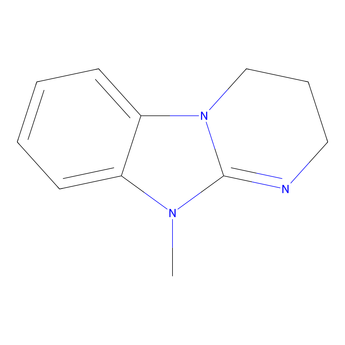 10-methyl-3,4-dihydro-2H-pyrimido[1,2-a]benzimidazole molecular structure, CAS 441289-11-8