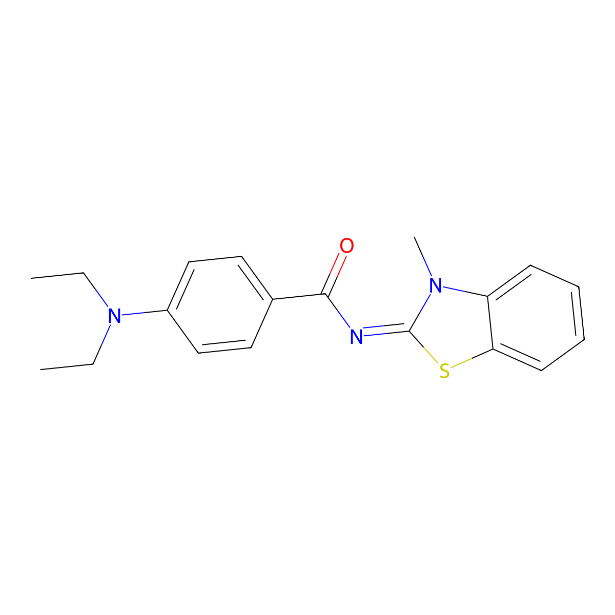 (Z)-4-(diethylamino)-N-(3-methylbenzo[d]thiazol-2(3H)-ylidene)benzamide molecular structure, CAS 441290-70-6