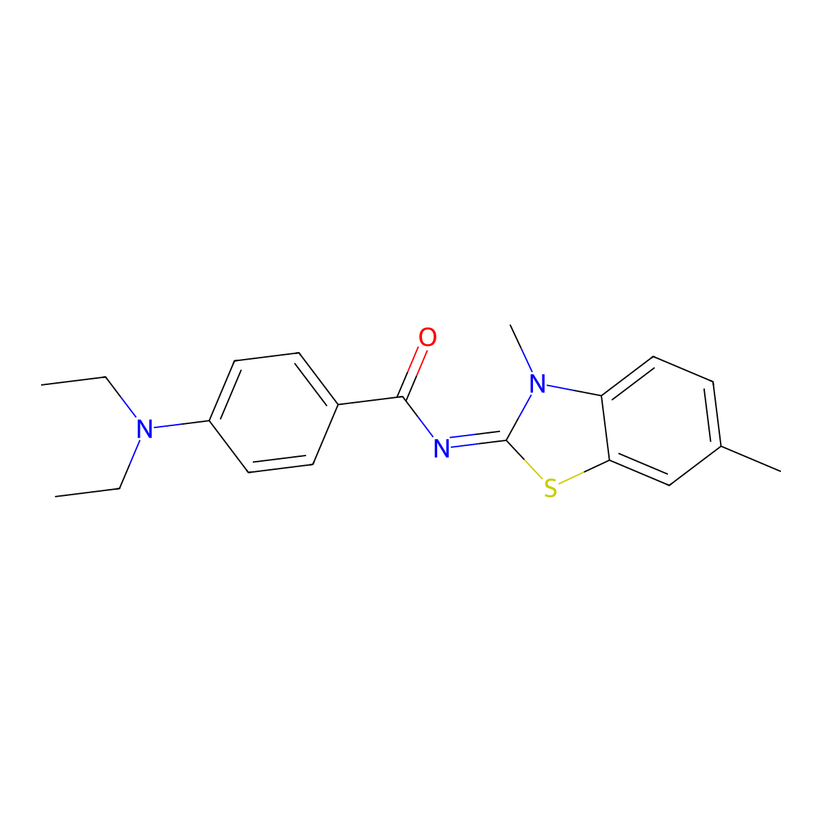 (Z)-4-(diethylamino)-N-(3,6-dimethylbenzo[d]thiazol-2(3H)-ylidene)benzamide molecular structure, CAS 441290-71-7